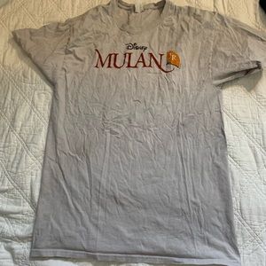 homemade mulan musical shirt, newer good condition, size-M, grey